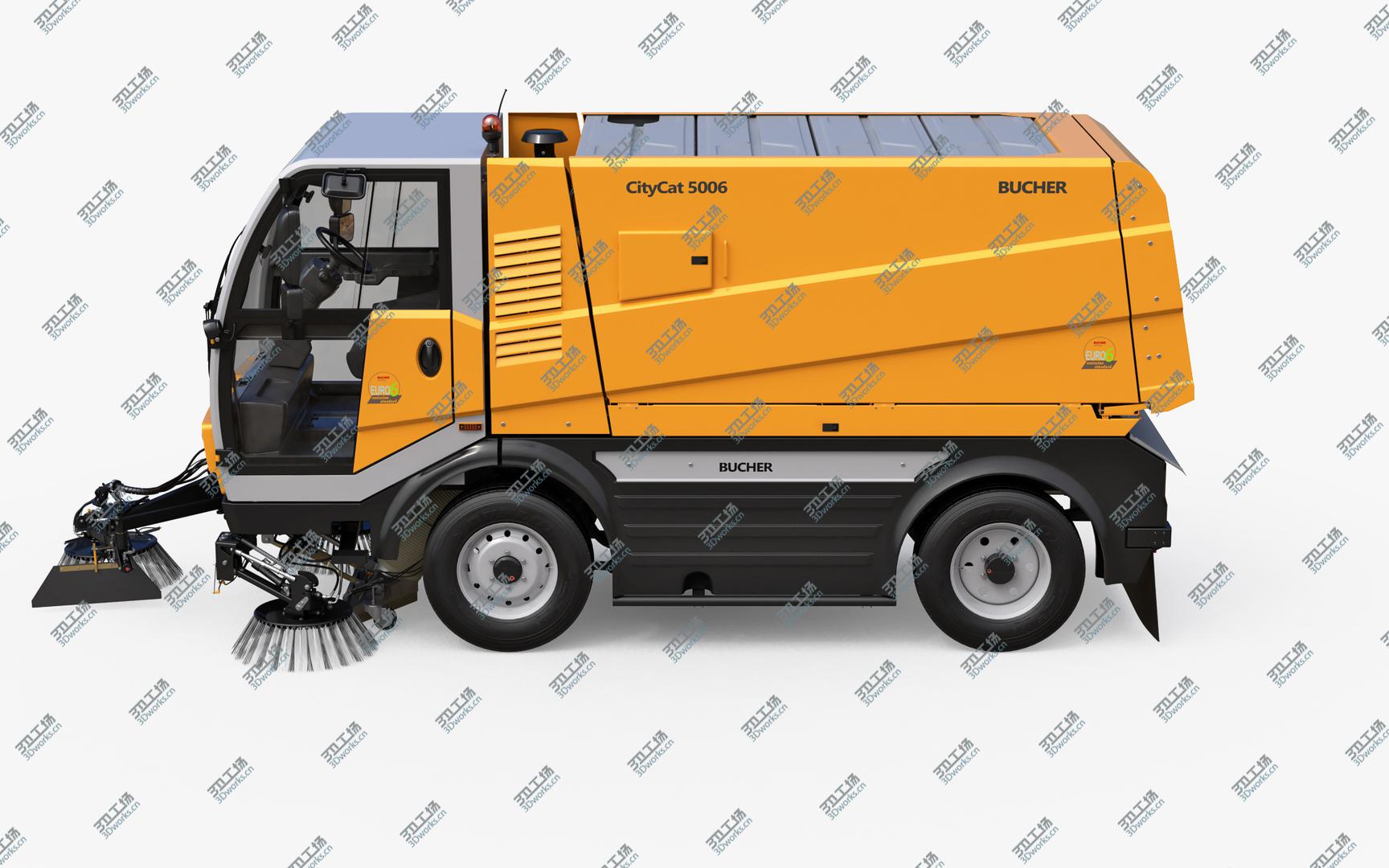 images/goods_img/2021040234/3D Bucher CityCat 5006 Sweeper Truck model/3.jpg